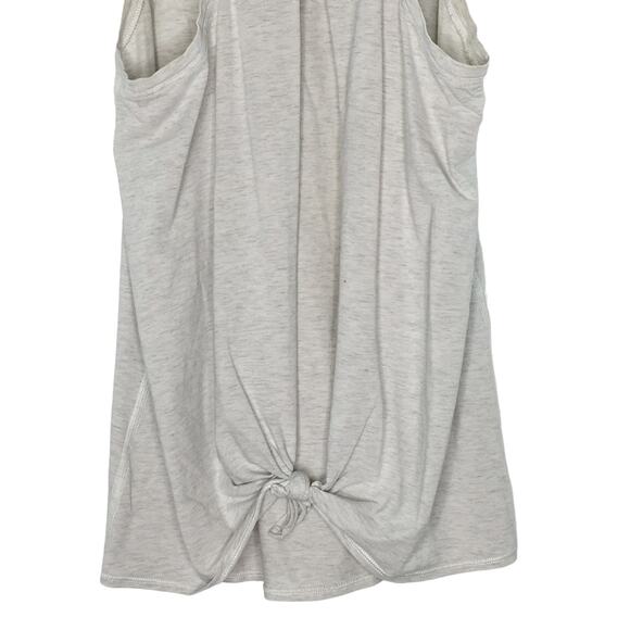 Lululemon 4 All Tied Up Tank Heathered Core Ultra Light Grey - Picture 7 of 10